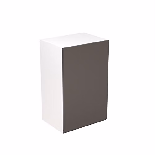 Kitchen Kit Graphite Matt Flatpack Bridging Wall Cabinet with J-Pull Doors, W: 45.0 cm, H: 72.0 cm, D: 33.0 cm