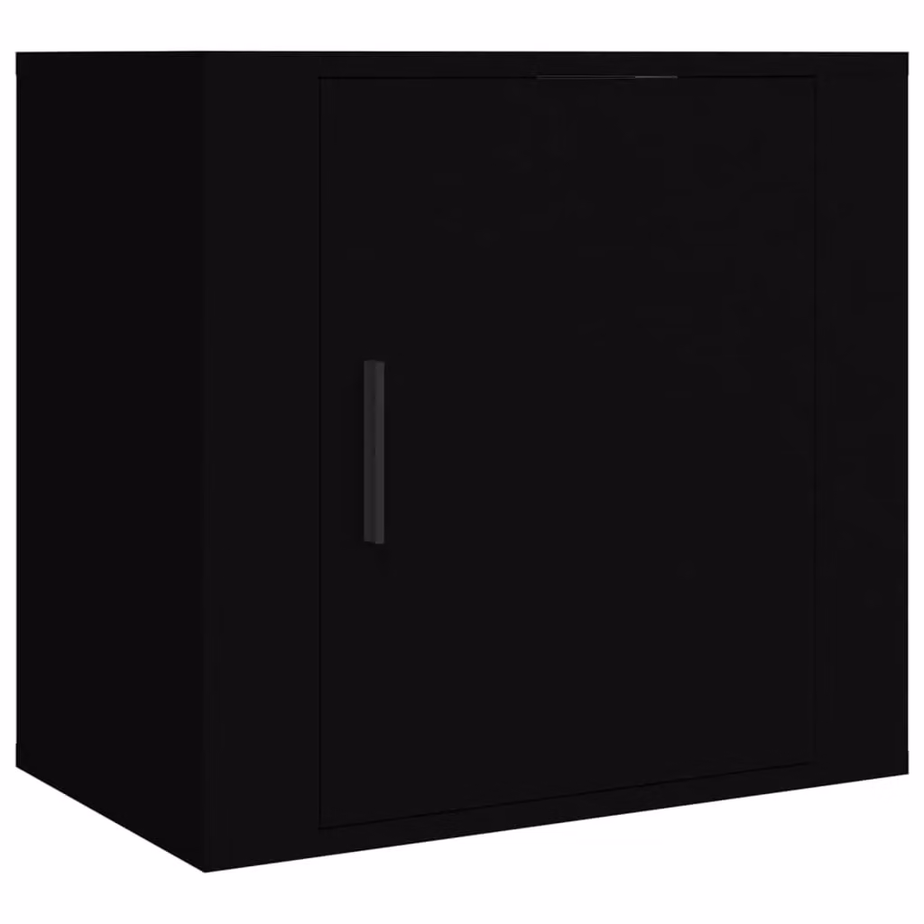 Berkfield Home Wall-mounted Bedside Cabinets, 2 Pack, Black, W: 50 cm, D: 30 cm, H: 47 cm – 4
