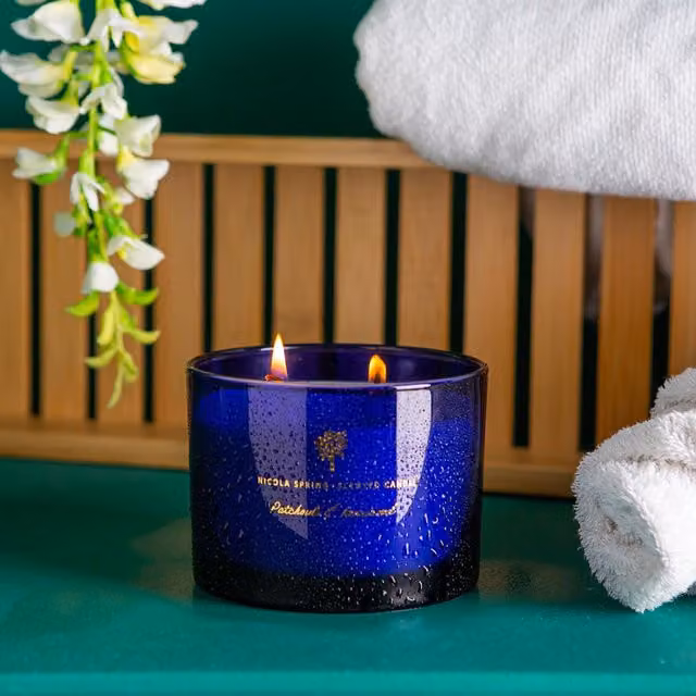 Nicola Spring Soy Wax Scented Candle, Blue, 38g