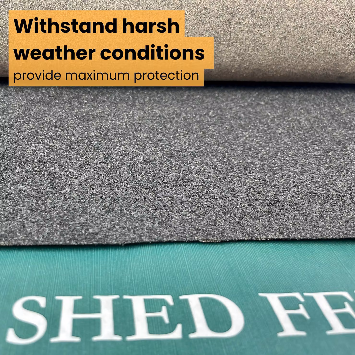 Novecrafto Heavy-Duty Mineral Shed Roofing Felt, Black, W: 1 m, L: 10 m – 5