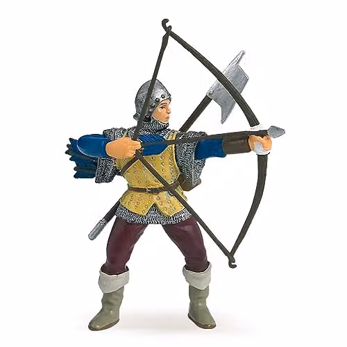 Papo Blue Archer Figurine from the Fantasy Collection in Multicolour