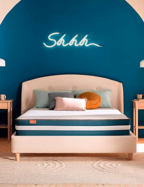 Silentnight Hybrid 1000 Pocket Spring Gel Mattress in White, W/D/H: 140 x 200 cm