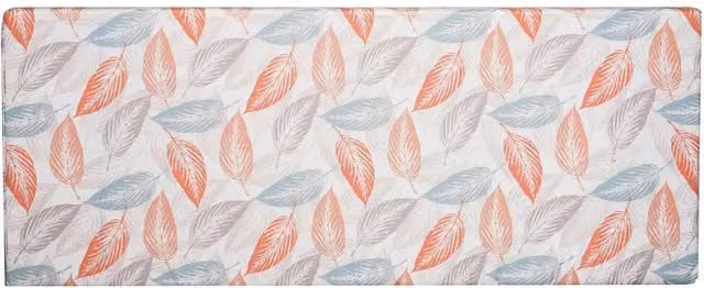 Roseley Orange Water Repellent 3 Seater Rectangular Bench Pad with Foam Filling and Polyester Cover