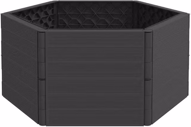 Berkfield Home Decorative Anthracite Garden Planter Tub in Charcoal Plastic