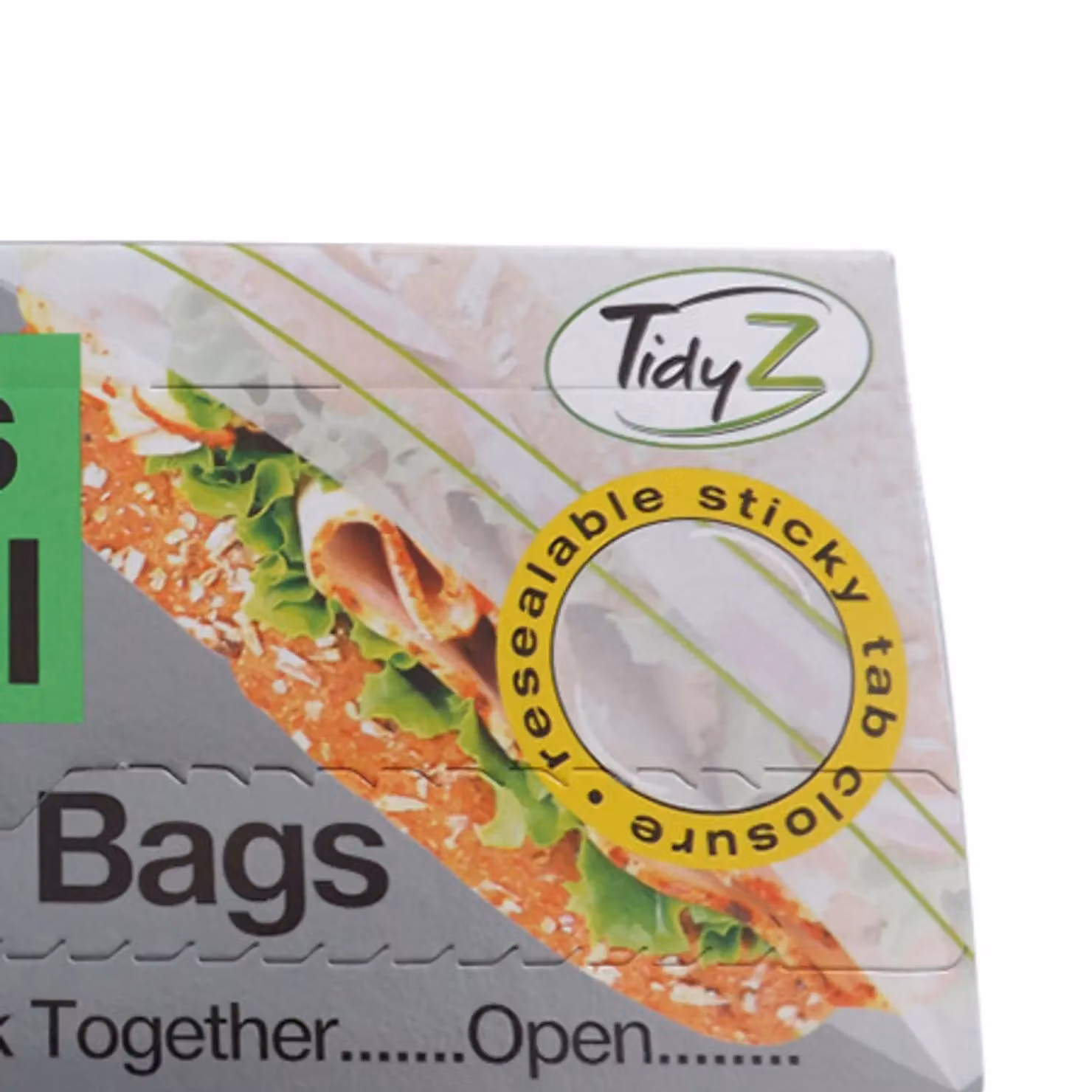 Tidyz Press & Seal Food and Freezer Bags, Black, Pack of 60 – 2