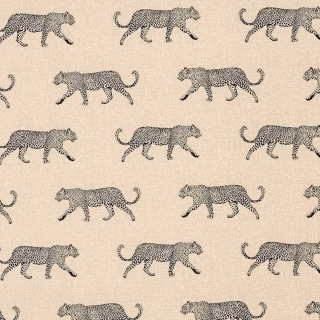 Terrys Adult Cotton Graphic Animal Print Towel in Beige and Grey