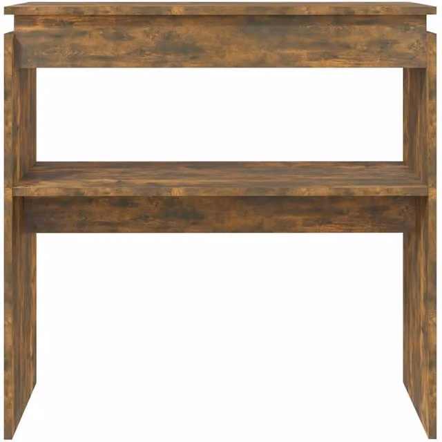 Berkfield Home Decorative Console Table in Smoked Oak Brown, W/D/H: 80 x 30 x 80 cm – 1