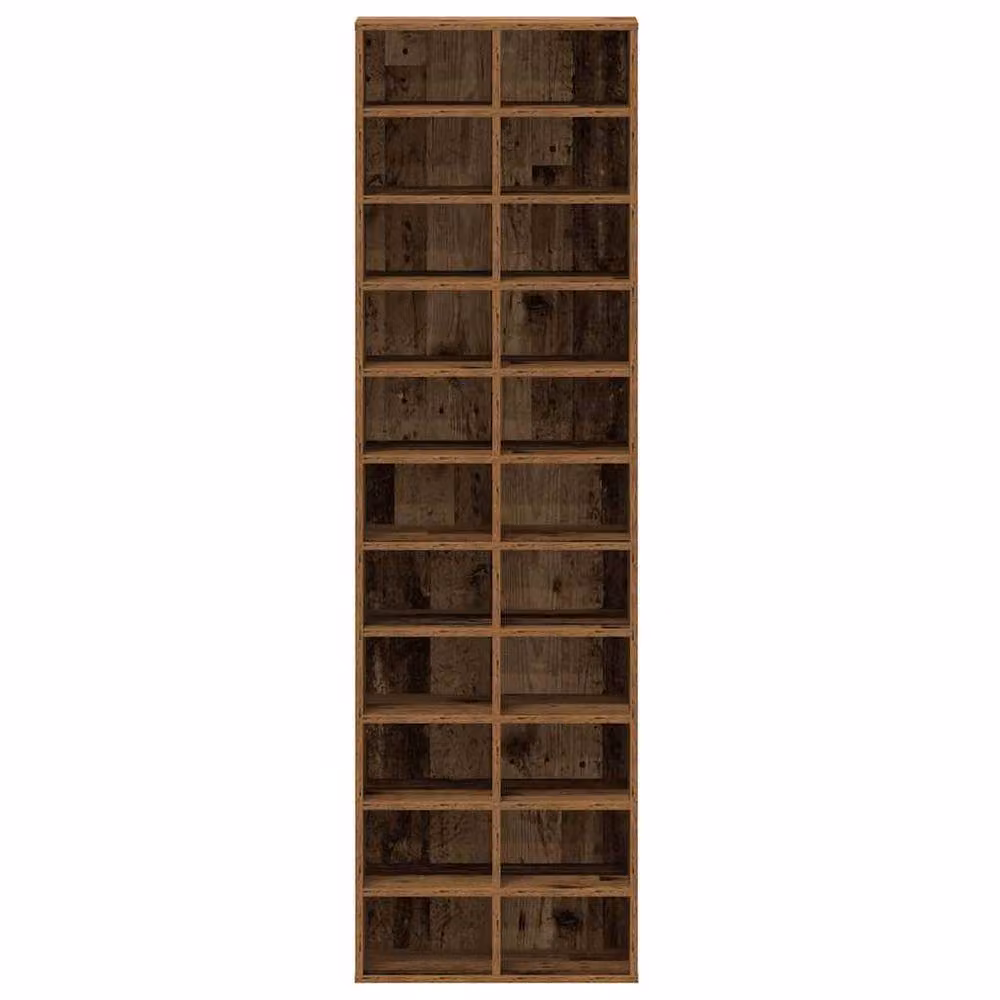 Berkfield Home Rustic Shoe Cabinet in Brown, W/D/H: 54 x 34 x 183 cm – 2