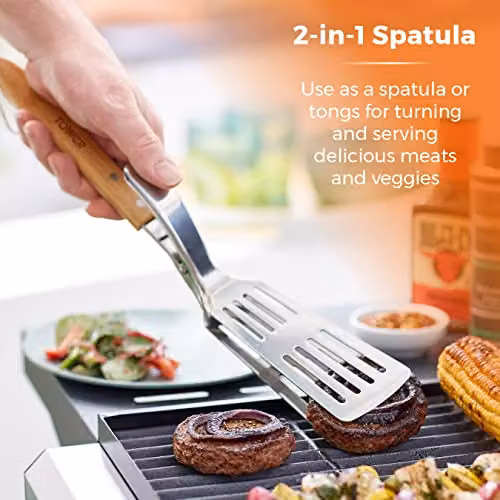 Tower Outdoor Living Multi-Functional Stainless Steel Spatula with Wooden Handle in Silver – 2