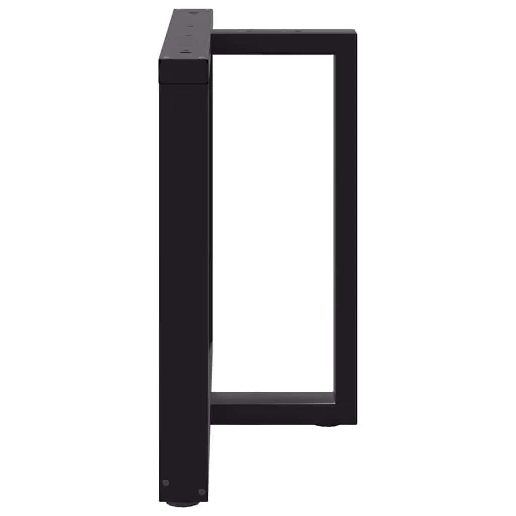 Berkfield Home T-Shaped Dining Table Legs, 2 Piece Black Steel Set, W: 90 cm, D: 35 cm, H: 72-73 cm – 4