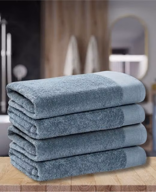 Ezysleep Luxe Collection 4 Piece Egyptian Cotton Bathsheet Set in Blue Turquoise – 1