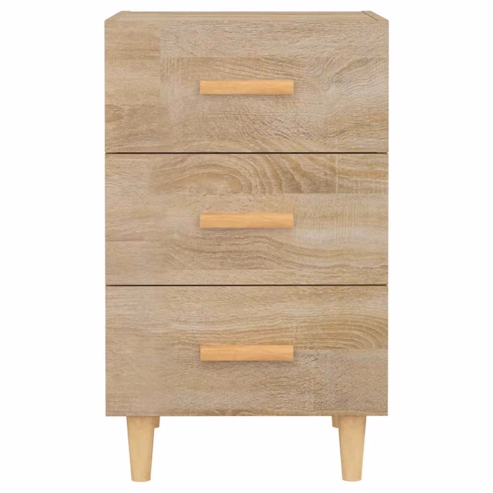 Berkfield Home Elegant Bedside Cabinet in Sonoma Oak, Light Tan, W/D/H: 40 x 40 x 66 cm – 2