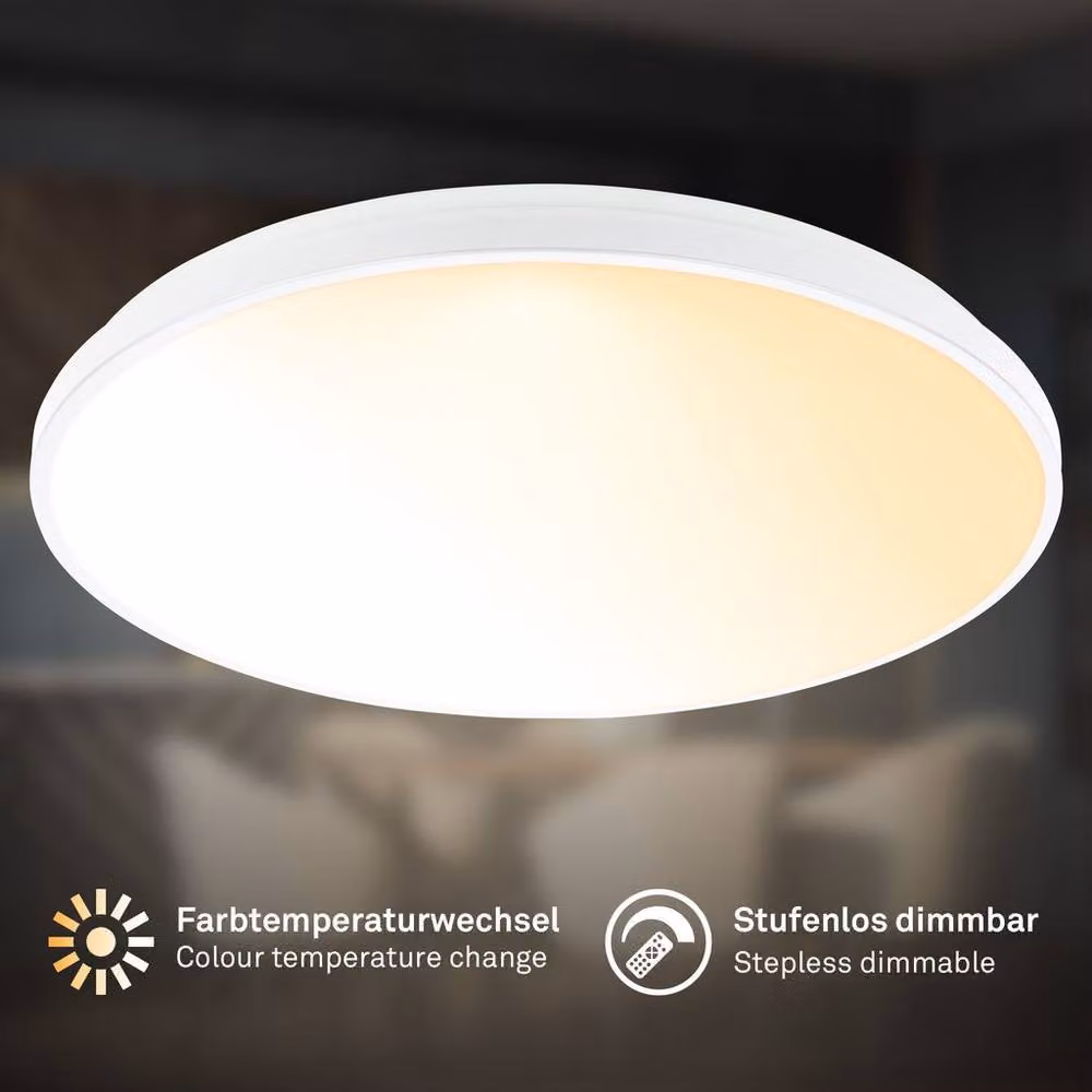 Briloner White 44W CCT Dimmable LED Ceiling Light with Remote Control – 2