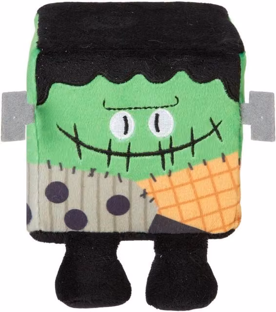 VFM e-Store Halloween Squishy Cube Plush Party Decoration, Green, 10 cm