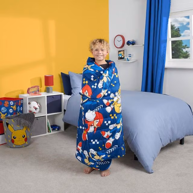 OHS Sonic Weighted Blanket for Children, 3kg, Blue