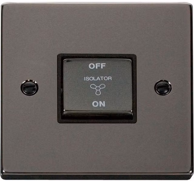SE HOME Black 1 Gang Surface Mount Switch Plate