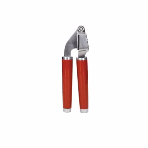 KitchenAid Stainless Steel Garlic Press with Ergonomic Grip, Red – 1