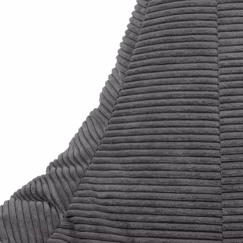 icon Dalton Corduroy Bean Bag Gaming Chair and Footstool in Grey – 4