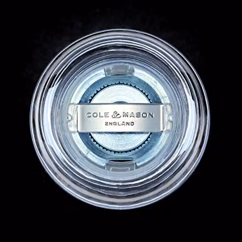 Cole & Mason Precision+ Clear Acrylic Pepper Mill with Ceramic Grinder, Height: 14 cm – 2