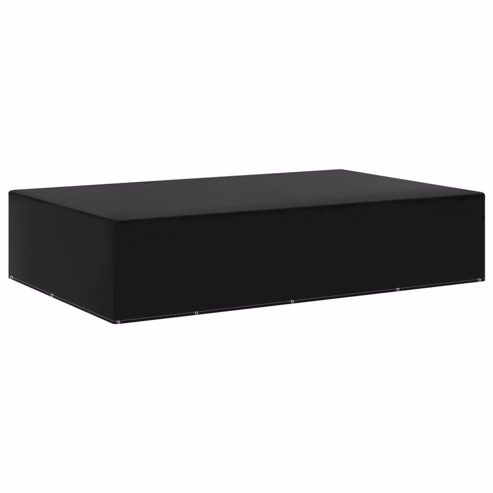 Berkfield Home Water-Repellent Garden Furniture Cover with 12 Eyelets, Black, W/D/H: 325 x 205 x 70 cm – 2