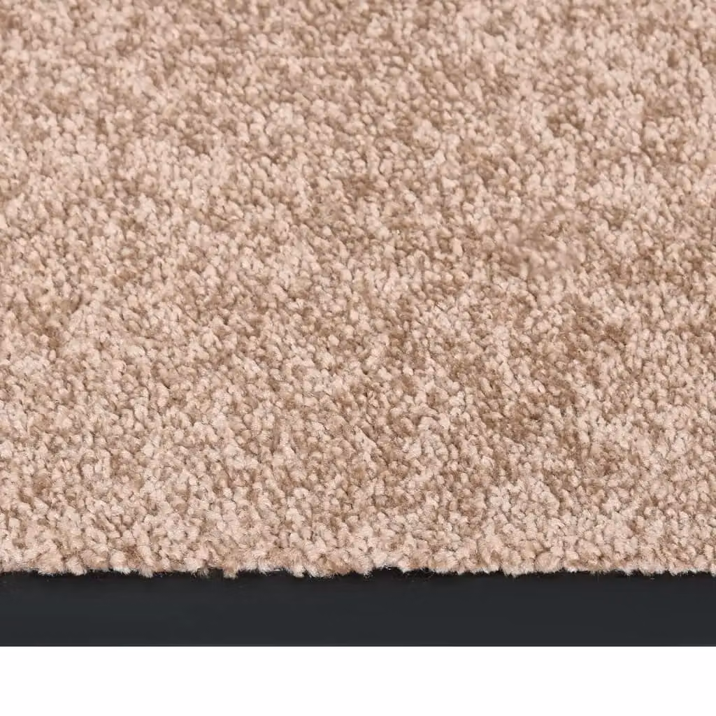 Berkfield Home Non-Slip Beige Rectangular Doormat W: 60 cm, D: 80 cm – 2