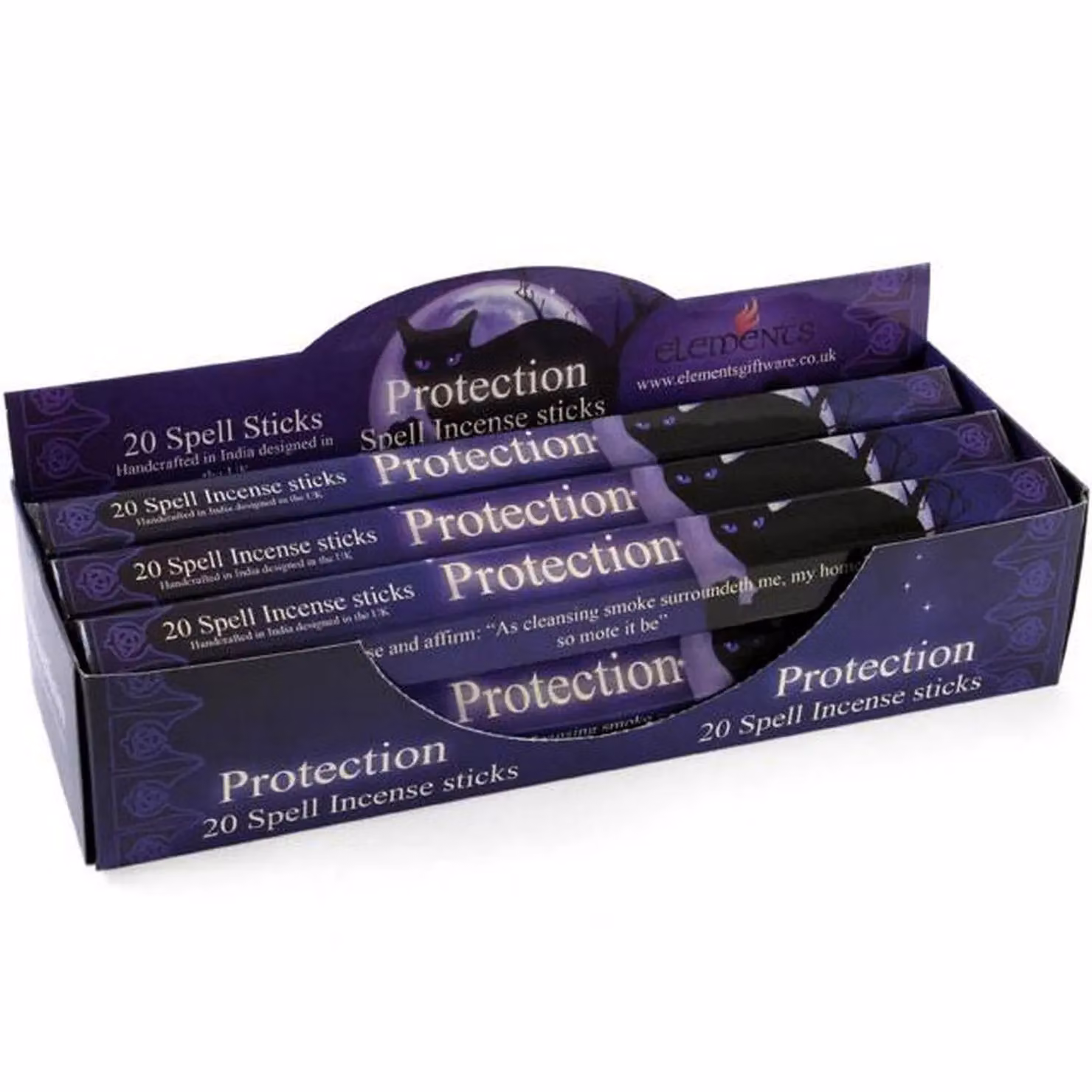 Elements Protection Spell Incense Sticks, Purple (Box of 6 Packs) – 2