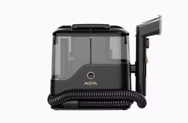 Mova C10 Spot Cleaner with Accessories, 14,000Pa Suction and 60 Degree Hot Water Cleaning, Black