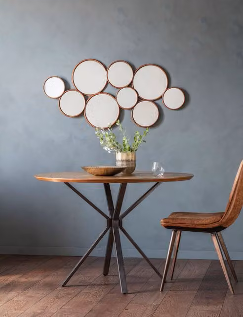 Gallery Direct Kempsford Round Extra Large Wall Mirror in Bronze