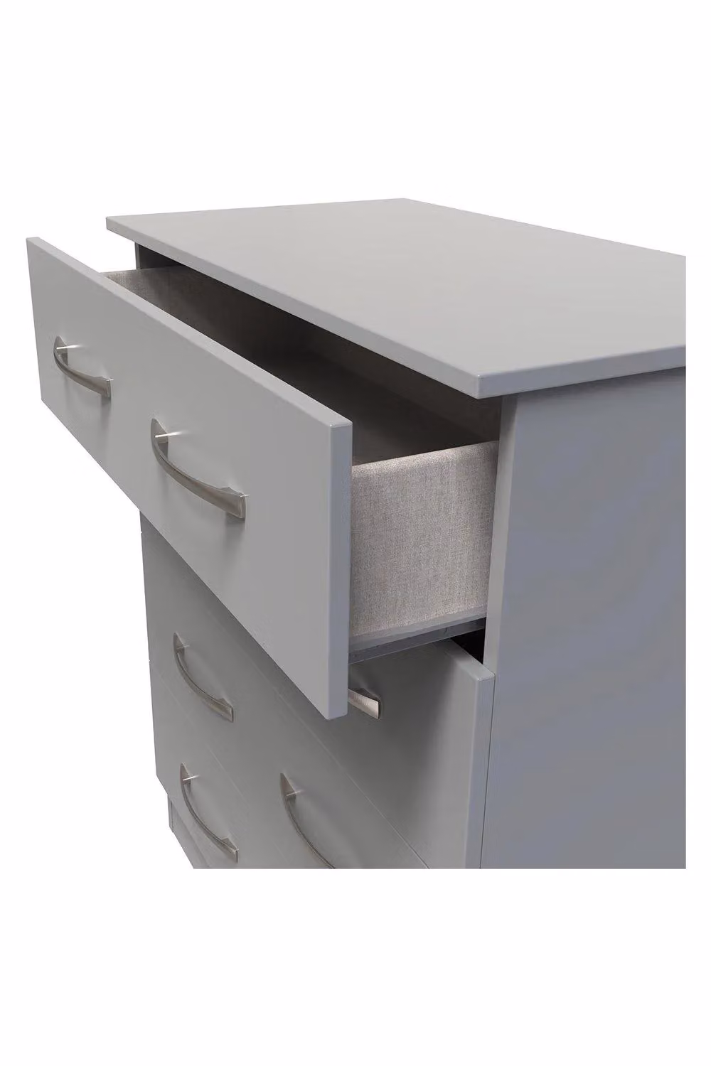 2 U Hampshire 4 Drawer Chest in Dark Grey, Ready Assembled – 2