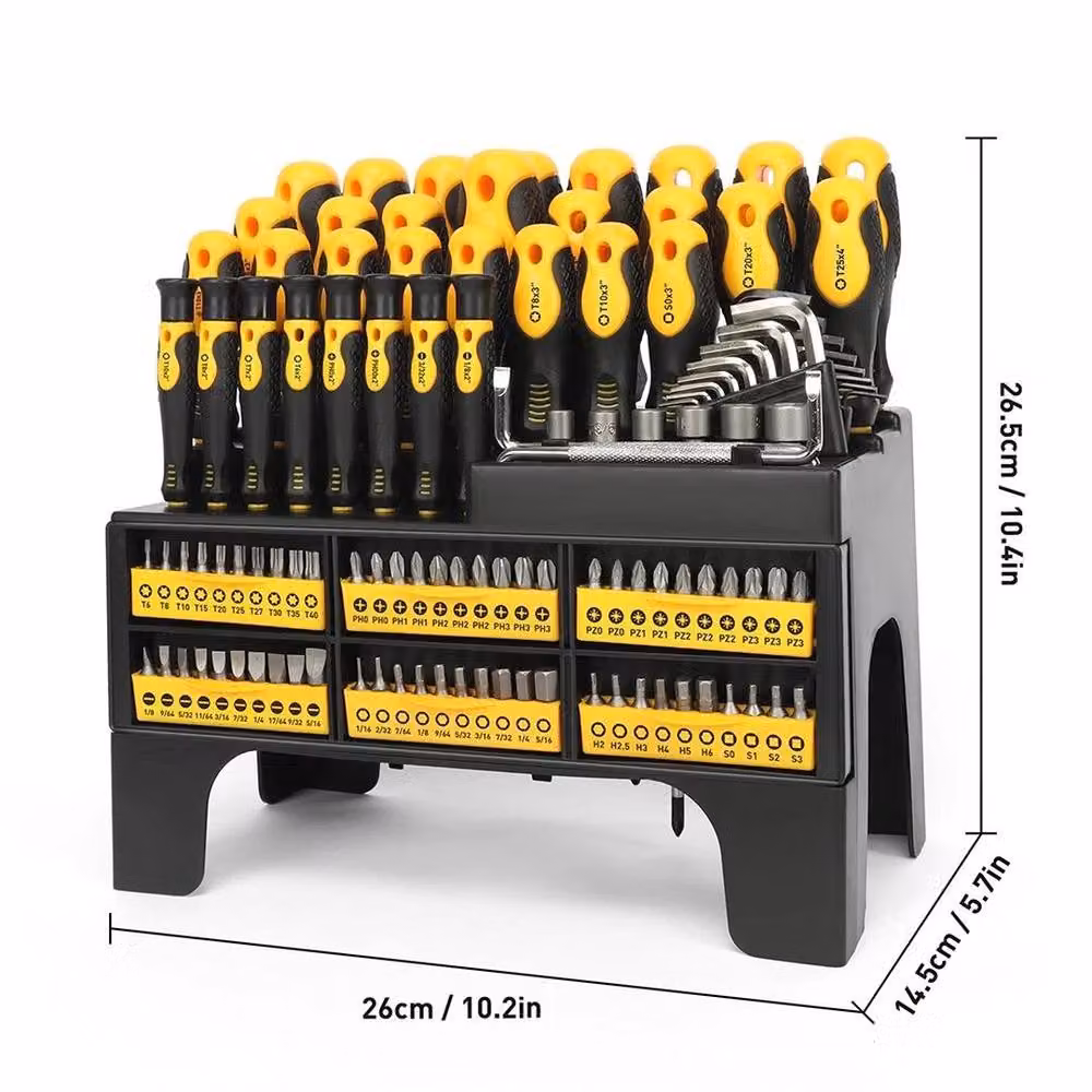 EONLION Heavy Duty Premium Magnetic Screwdriver Set in Yellow – 2