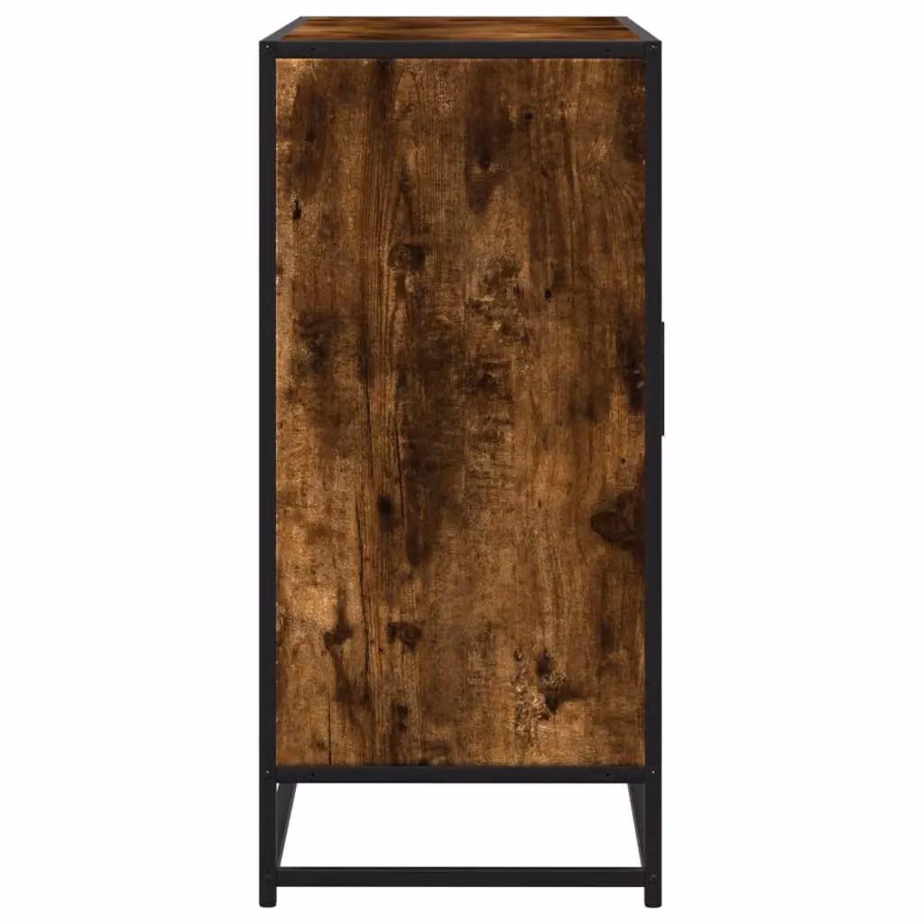 Berkfield Home Smoked Oak Sideboard in Brown, W/D/H: 92 x 35 x 76 cm – 4