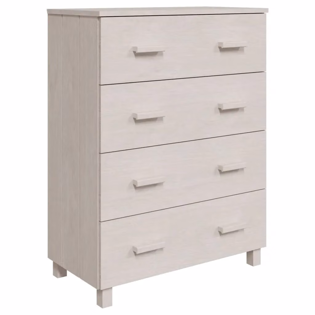 Berkfield Home HAMAR White Solid Wood Pine Sideboard W/D/H: 79 x 40 x 103.5 cm – 2