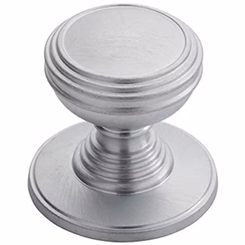 Loops Ringed Tiered Cupboard Door Knob in Chrome, 30mm Diameter