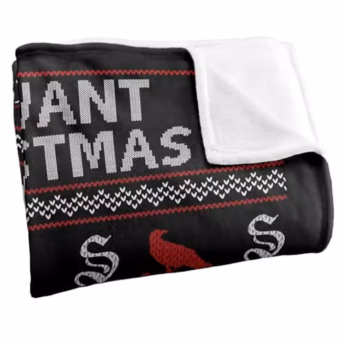 LOGOVISION The Vampire Diaries All I Want For Christmas Is Stefan Salvatore Super Soft Silky Touch Fleece Throw Blanket, W: 152 cm, D: 127 cm, Multicolour – 2