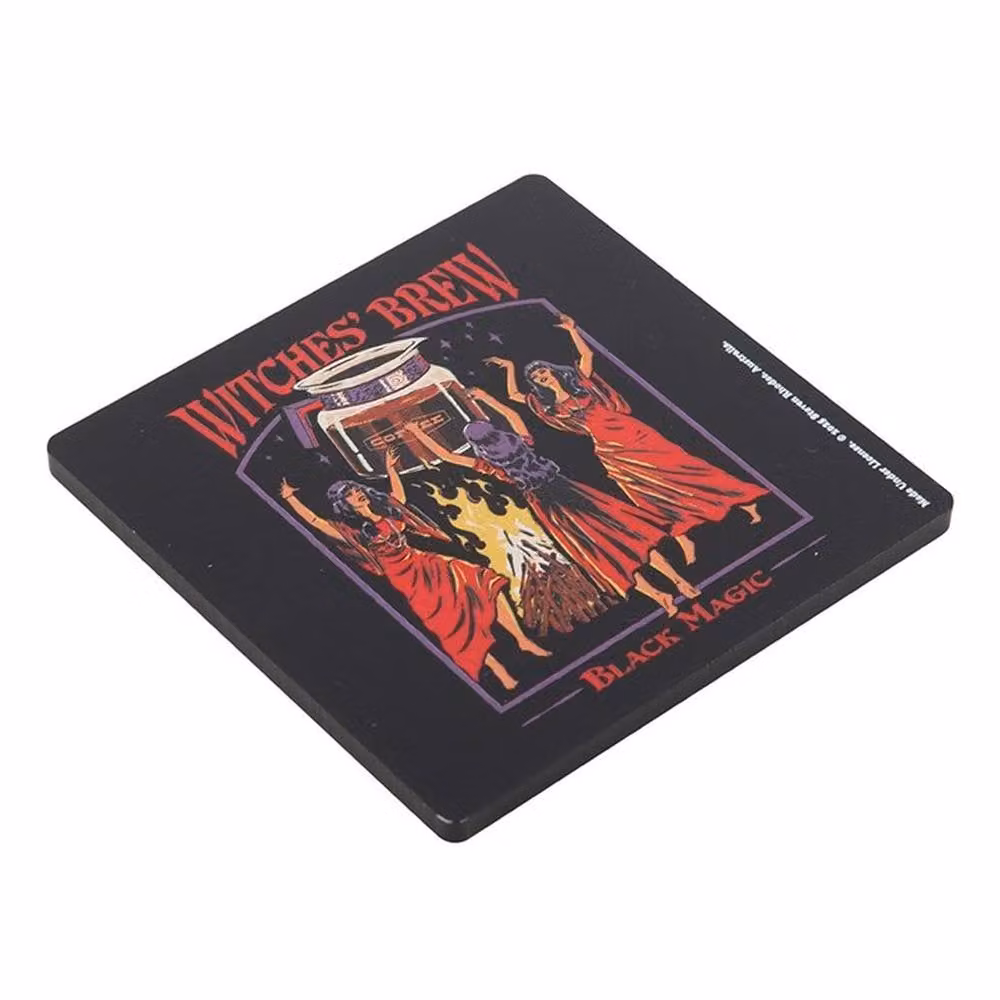 Uniqueful Witches' Brew Steven Rhodes Coaster in Black – 3