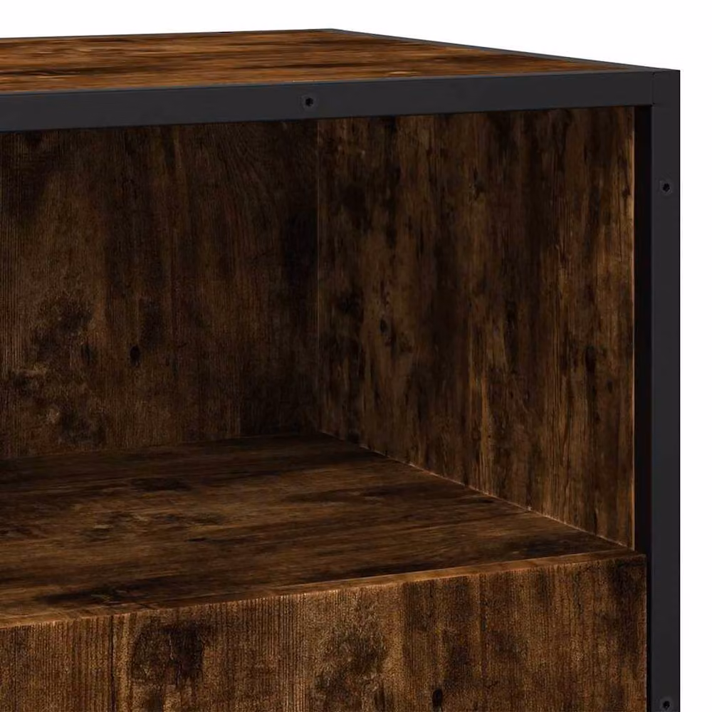 Berkfield Home Smoked Oak Sideboard in Brown, W/D/H: 68 x 35 x 76 cm – 4