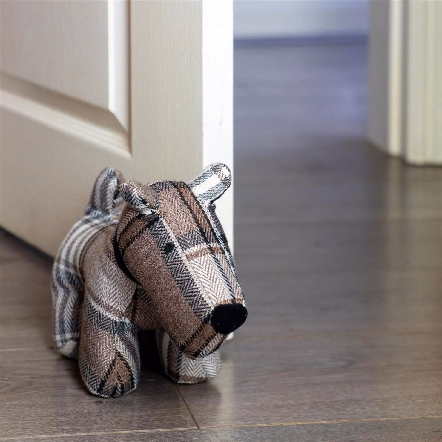 Nicola Spring Bentley Vintage Decorative Animal Weighted Door Stoppers, Pack of 2, Brown and Multicolour, W: 30 cm, D: 24.4 cm – 4