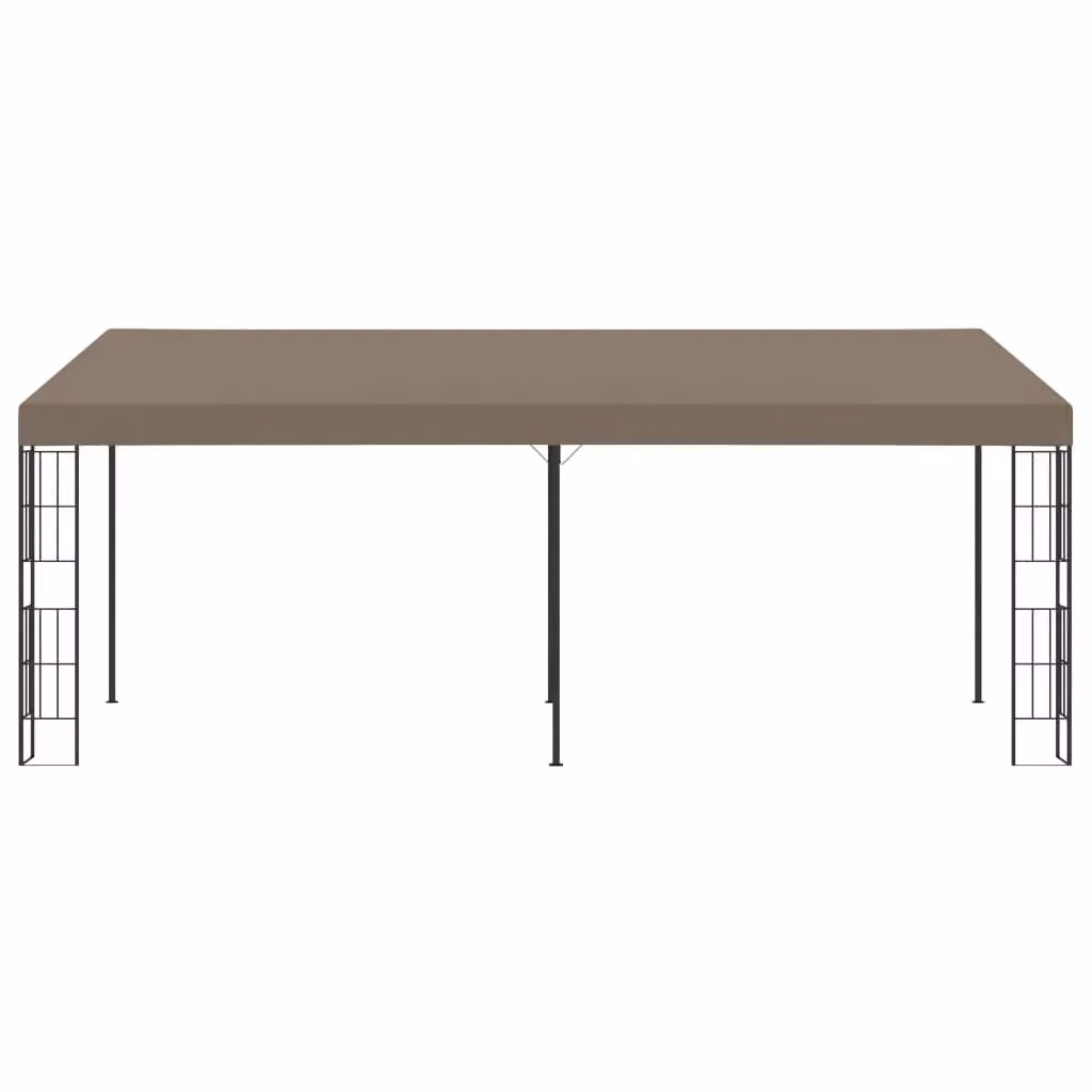 Berkfield Home Wall-mounted Gazebo in Beige, W: 600 cm, D: 300 cm, H: 262 cm – 2