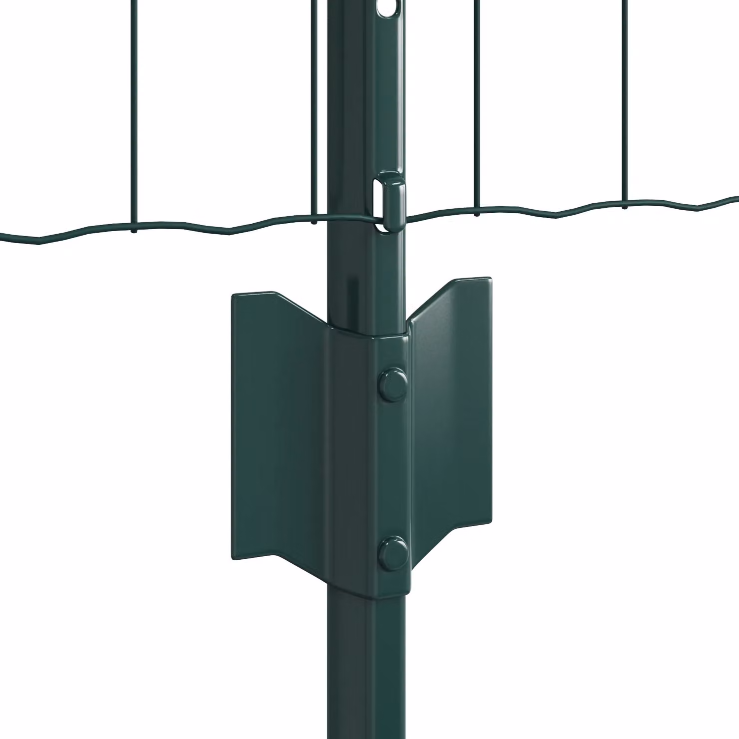 Berkfield Home Euro Fence with 5 U Posts, Green, W: 10 m, H: 0.8 m – 3