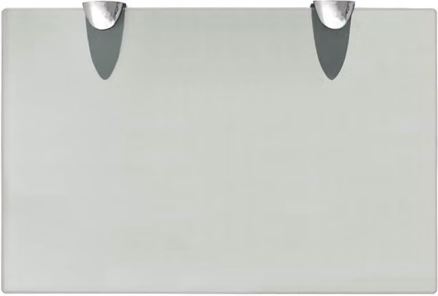 Berkfield Home Modern Floating Glass Wall Shelf, Clear, W: 30 cm, D: 20 cm