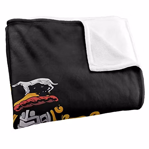 Warner Brothers Harry Potter Hufflepuff Crest Fleece Blanket, White and Multicolour, W/D/H: 152 x 127 cm – 2