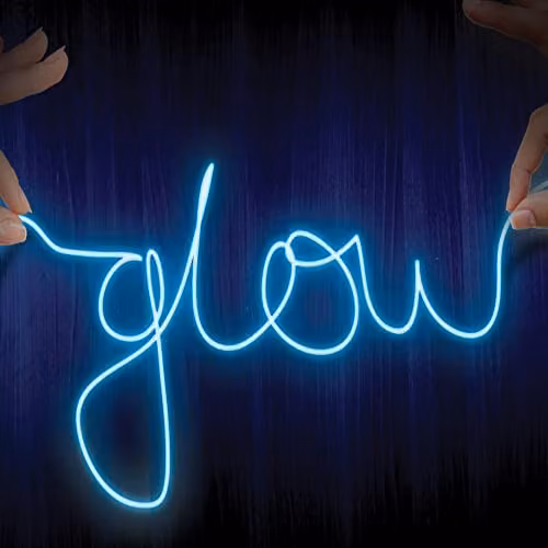 Menkind RED5 Creative Glow Wire Neon Light Kit in Blue and Multicolour with 3 Modes – 2