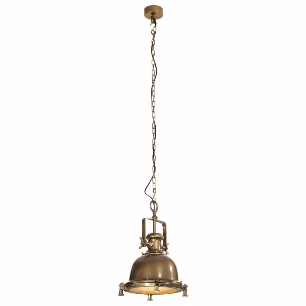 Berkfield Home Industrial Aluminium Pendant Light in Silver, W/D/H: 35 x 35 x 153 cm – 2