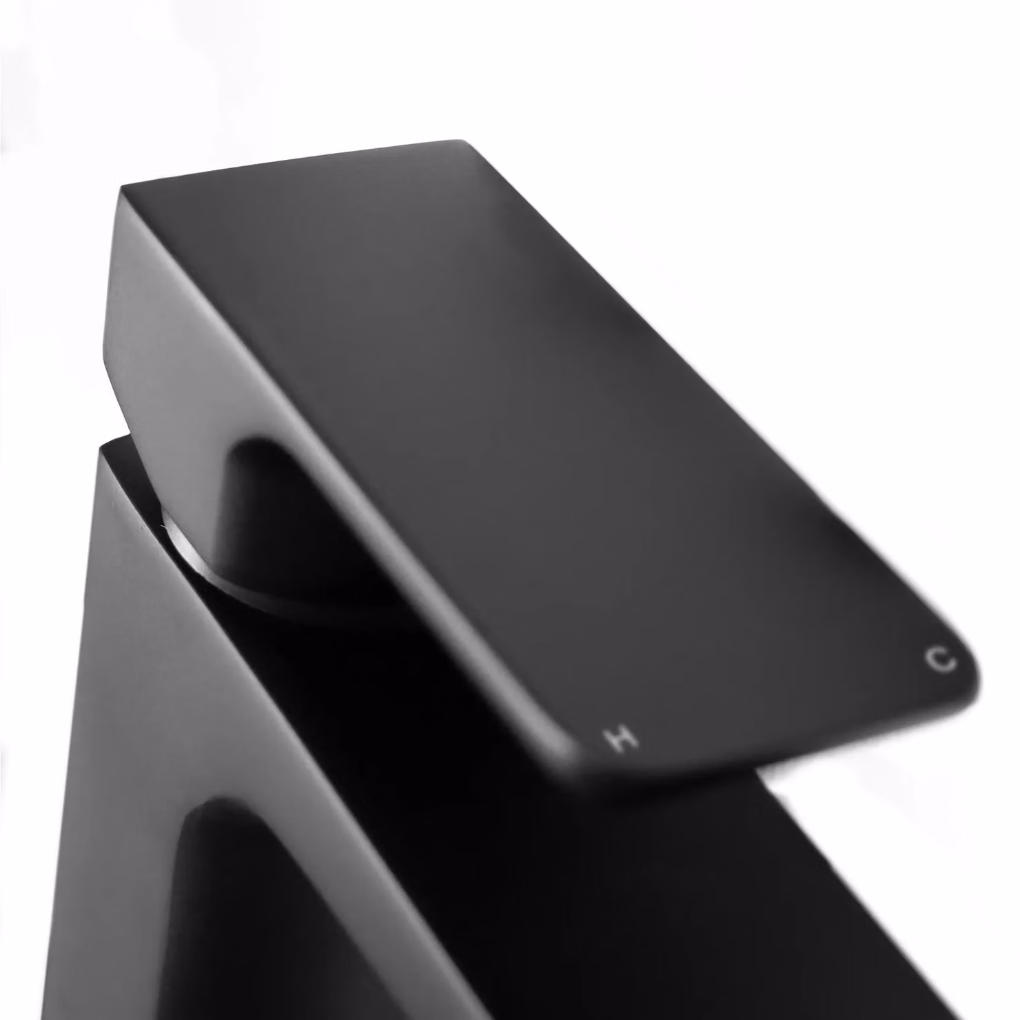 Nes Home Finn Single Lever Basin Mono Mixer Tap with Pop Up Waste in Matt Black – 5