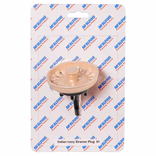 McAlpine CARD-51 Indian Ivory Strainer Plug in Beige