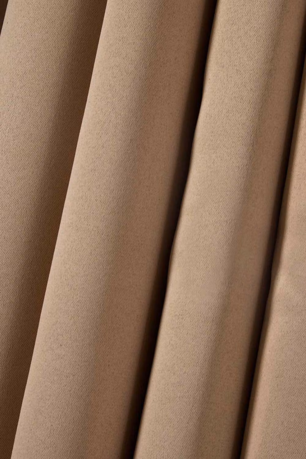 OHS Pair of Thermal Ready Made Eyelet Blackout Curtains in Beige, Width: 167 cm, Drop: 183 cm – 8