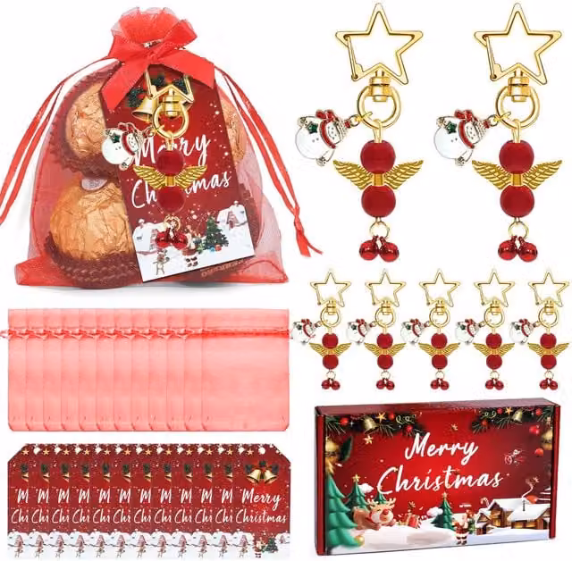 Leaper Red Angel Keychain Pendant Gift Box Set
