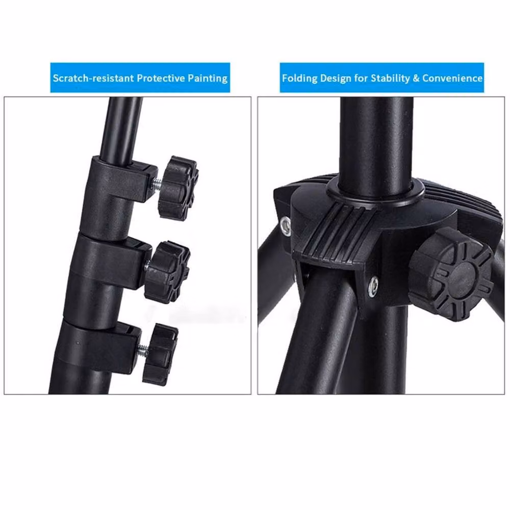 NESTLUNE Adjustable Floor Mount Tripod Stand Holder, Black – 2