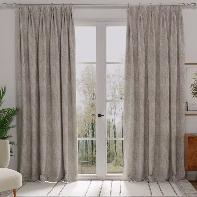 Terrys Hamlet Made to Measure Blackout Fabric Panel Curtain in Alabaster