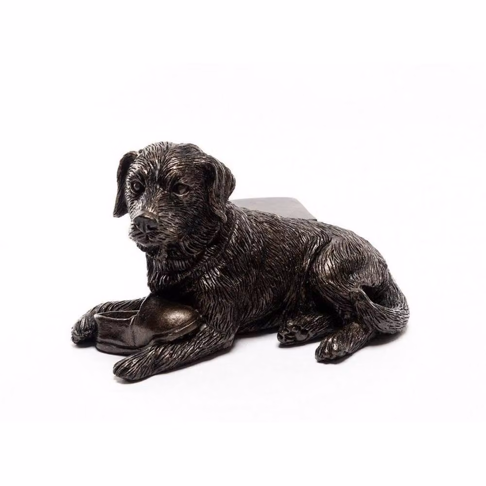 Jardinopia Resting Labrador Plant Pot Feet, Set of 3, Bronze, L9 x W10.5 x H7 cm – 2